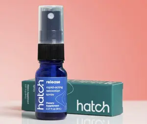 Hatch Release Rapid Acting Relaxation Spray 0.27 fl oz Fast Acting Chocolate Cake Flavored Oral Spray for Anxiety Sleep & Relaxation with Valerian Root Lemon Balm & Magnolia Bark