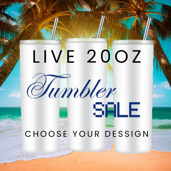 Buy 3 Get 1 Free Live 20oz Skinny Tumbler With Lid, Straw & Rubber Bottom Sale - Chose Designs Unique Style for On-the-Go Sipping - Drinkware