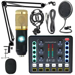 Professional Audio Mixer, Live Sound Card and Audio Interface with DJ Mixer Effects and Voice Changer,Podcast Production Studio Equipment, Prefect for Streaming/Podcasting/Gaming, USB Audio Mixer