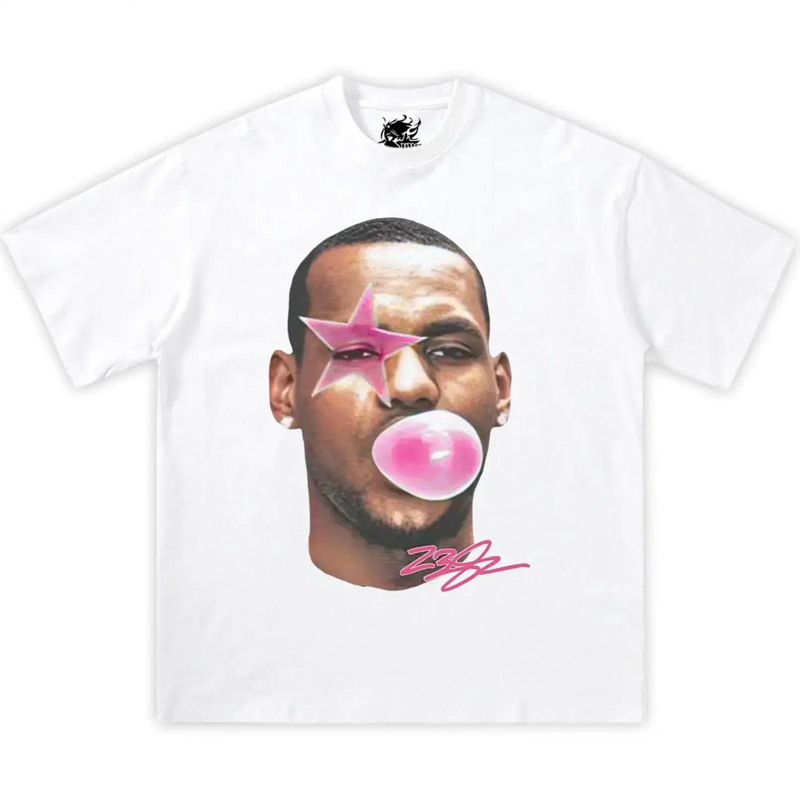 Gildan Adult & Youth Lebron James Gum Pink Boxy Cotton Shirt, oversized, graphic, t-shirt, streetwear, y2k, funny, Christmas gift, t shirt, meme, kids
