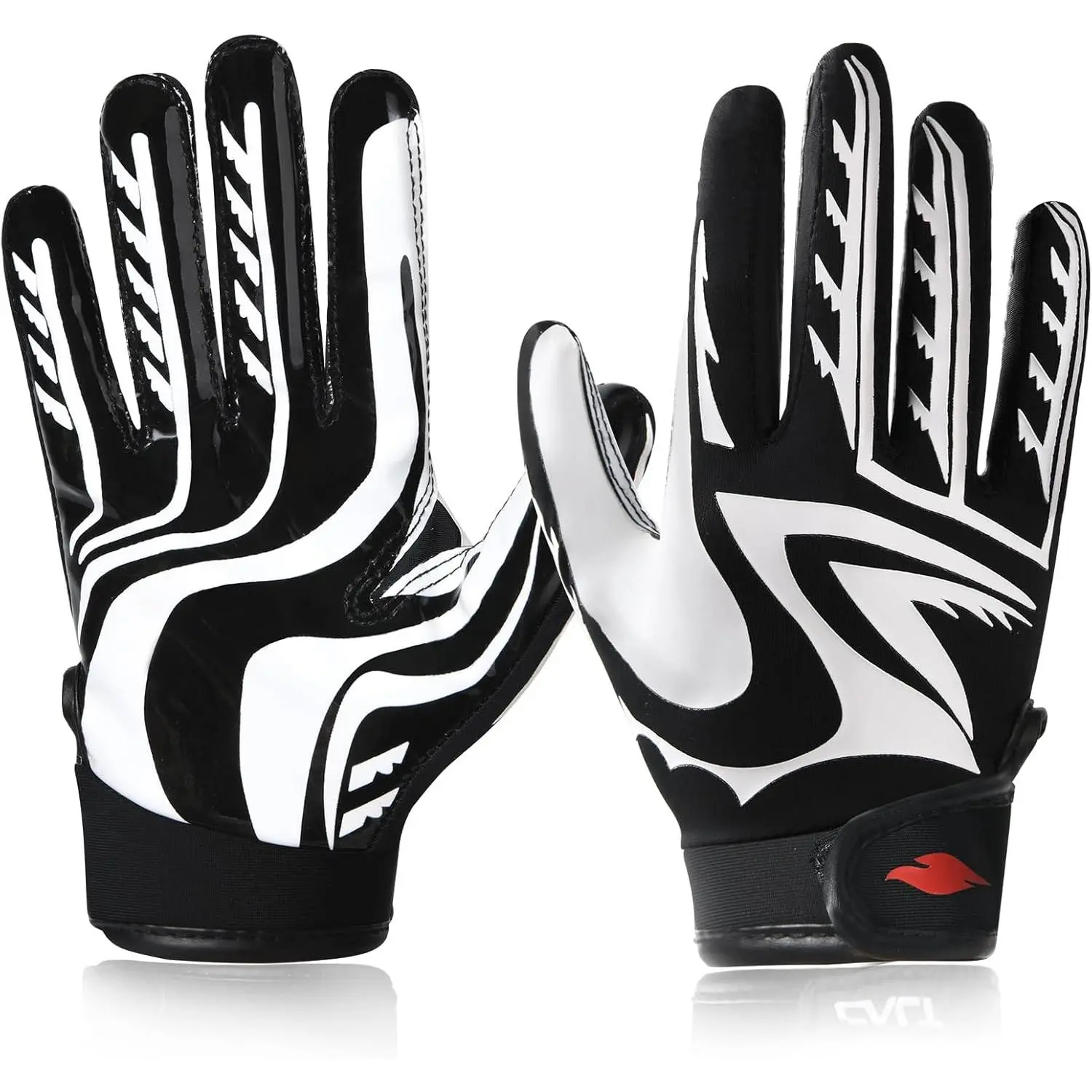 Football Gloves Youth Enhanced Grip  Wide Receiver Gloves