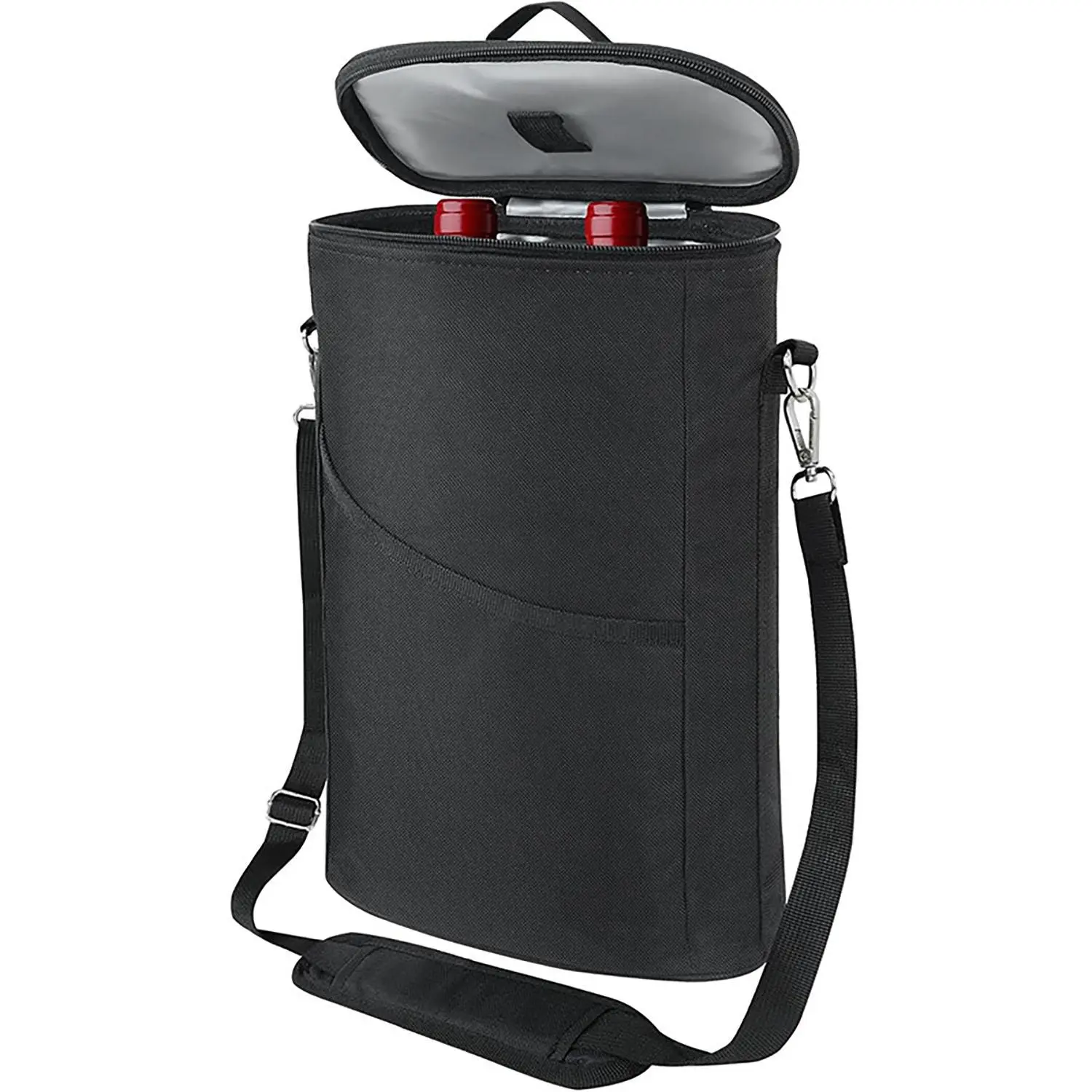 Wine Cooler Bag, Leak-proof Insulated Wine Gift Tote with Handle & Adjustable Shoulder Strap, Home Organizer for Kitchen Party Picnic, Insulated Carrying Bag, Leakproof Cooler