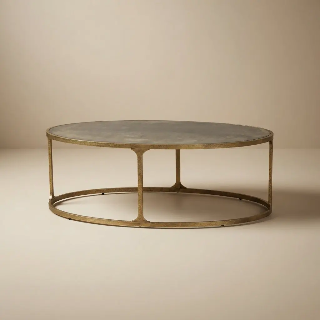 Korajane Oval Cocktail Table - Gold