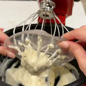 Universal Standing Mixer Accessories Set, Kitchen Appliances, Cream Scraper, Splash Guard Six-Blade Mixer & Bowl Scraper Blade, Fits Most Mixers