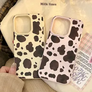 Cow Pattern iPhone 17 Pro Max 16 Phone Case 15 Compatible 13 Full Coverage 14 Personalized Shockproof