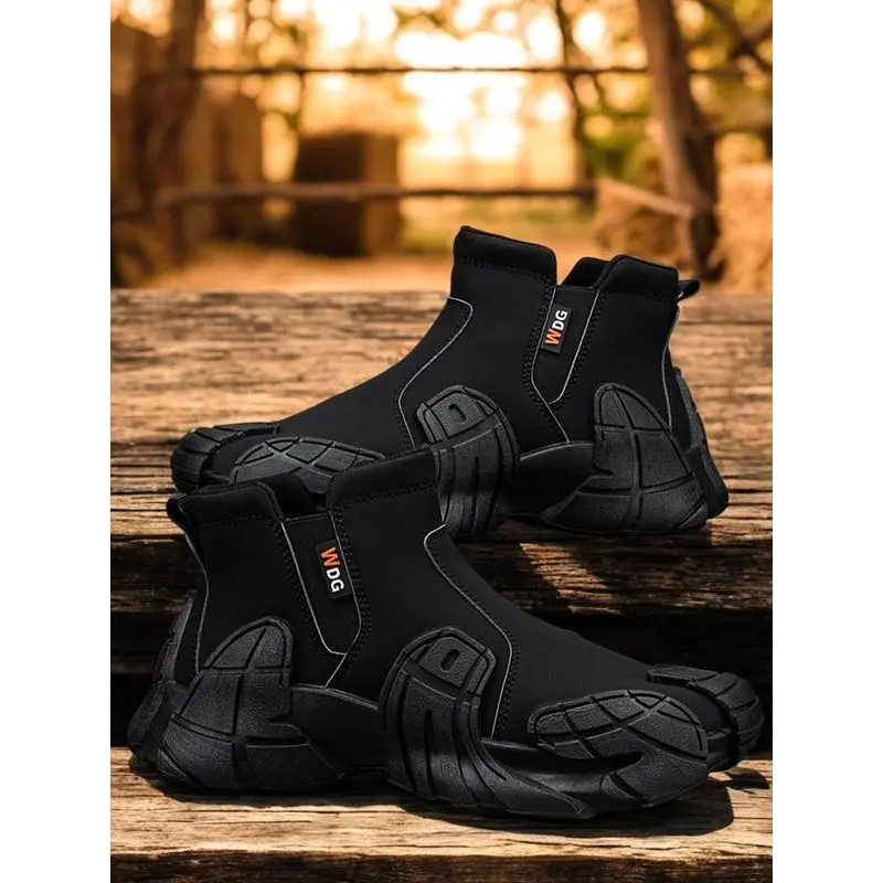 Male Athletic Fit High-Top Runner Shoes - Thermal-Lined, Waterproof, Zipper-Closure Footwear for Running, Casual Outdoor Sports, Runner Shoe