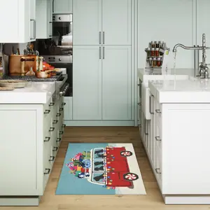 Lush Decor FrontPorch Indoor/Outdoor Hand Tufted Durable Area Rug - Contemporary Pet animal Decorative  (Happy Howlidays)
