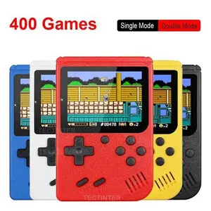 Portable Handheld Gaming Console with Lithium Battery, Built-In Screen, 400-in-1 Classic Retro Blue Box Boy System for Video Games