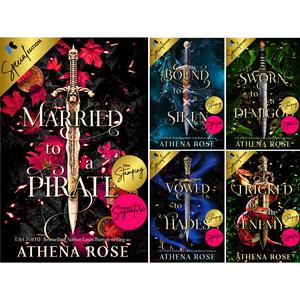 Athena Rose: Romancing the Seas: Five Book Bundle - Special Edition Author Signed Paperbacks with Character Art, Featuring Foil Lettering Design