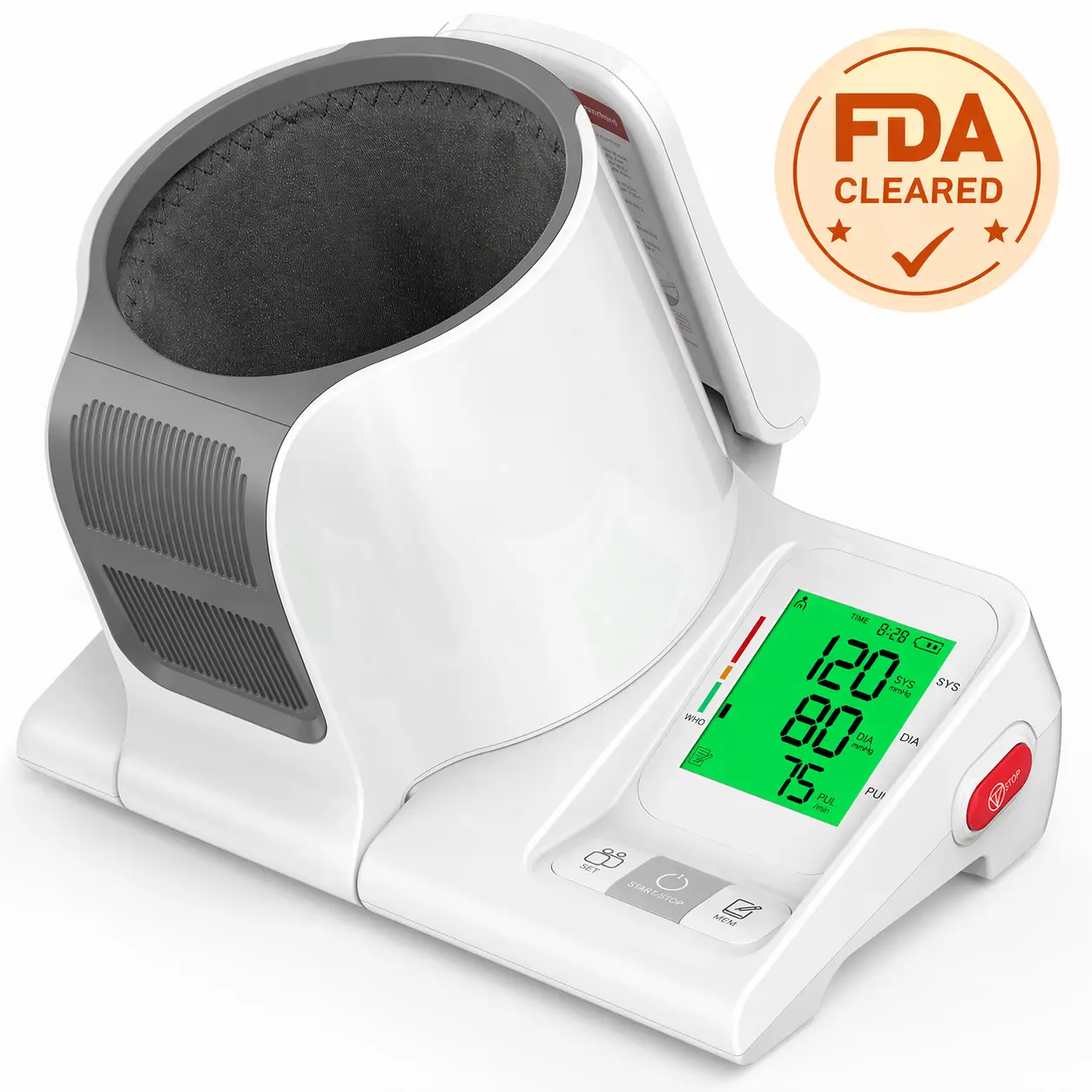 Blood Pressure Monitor Upper Arm, One-Touch Automatic BP Machine, Large LED Display, High Accuracy, Memory Storage, Adjustable Large Cuff, Easy Home Use for Family Health Healthcare Kit Kit summerwins