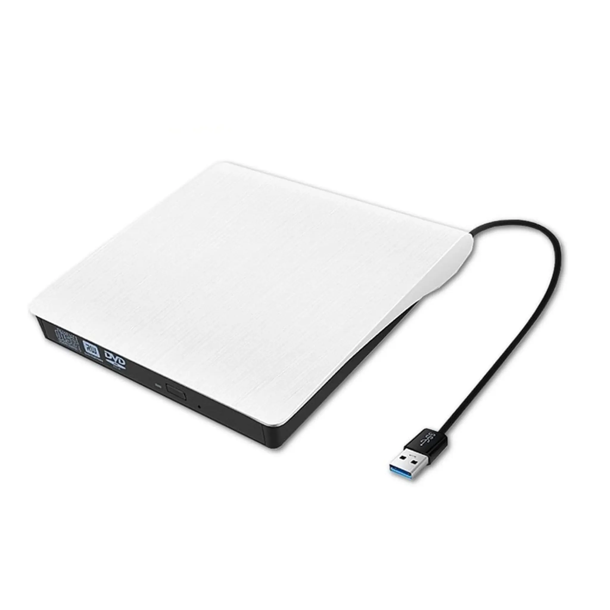 Slim Portable USB 3.0 External CD/DVD Drive, Dual Function Reading/writing, No Battery Included, Compatible with USB 3.0 and USB-C