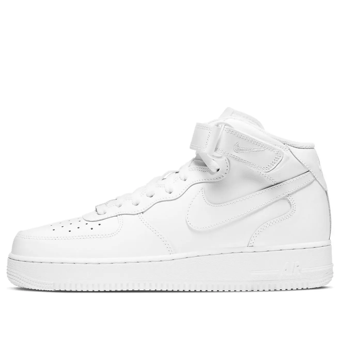 NIKE Air Force 1 Mid '07 'Triple White' Sports Footwear, Style Code CW2289-111