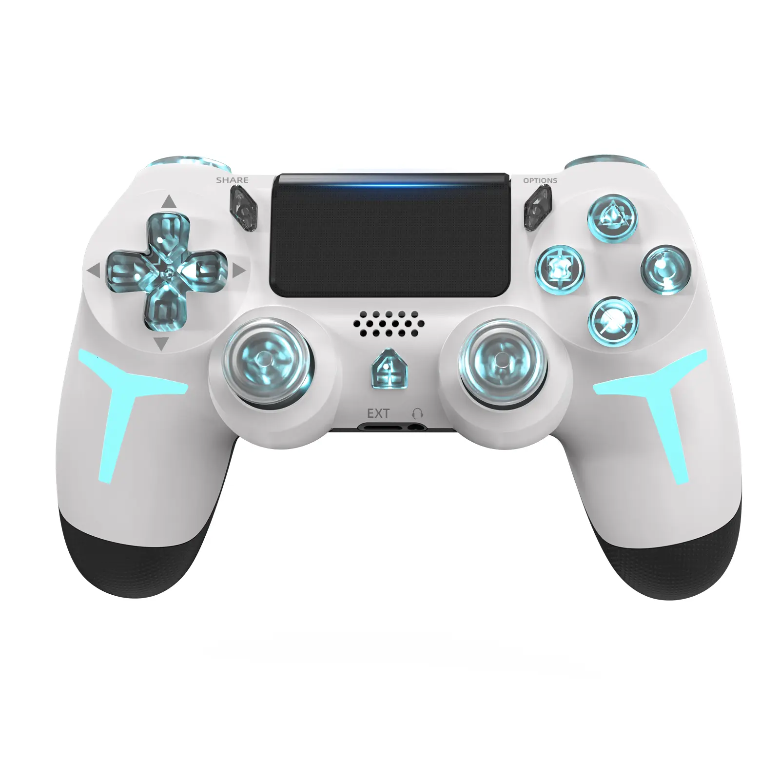 GAMINJA Wireless Controller, Dual Vibration Game Controller, 6-Axis Gyro Sensor Gamepad, Compatible with PS4/Ps4 Slim/PS4 Pro/PC, Gaming Accessory, Controller Joystick, Joystick Comes with Lights, Long Battery Life Console Smartphone handheld retro summer