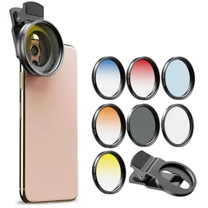 APEXEL Viral Cinematic Filter Set! 6-in-1 52mm Lens Kit - CPL+ND32+Star Effect for TikTok B-Roll Nikon Canon,iPhone Sony Creators!，cpl filter