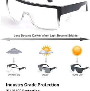 clear safety glasses with removable side shields z87