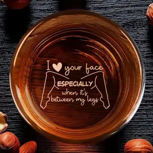 I Love Your Face Especially When if's Between High quality laser engraved whiskey glasses, Personalize your handwriting Gifts for couples, Home Decor & Gifts, Funny gift for men and women, Drinkware, Halloween