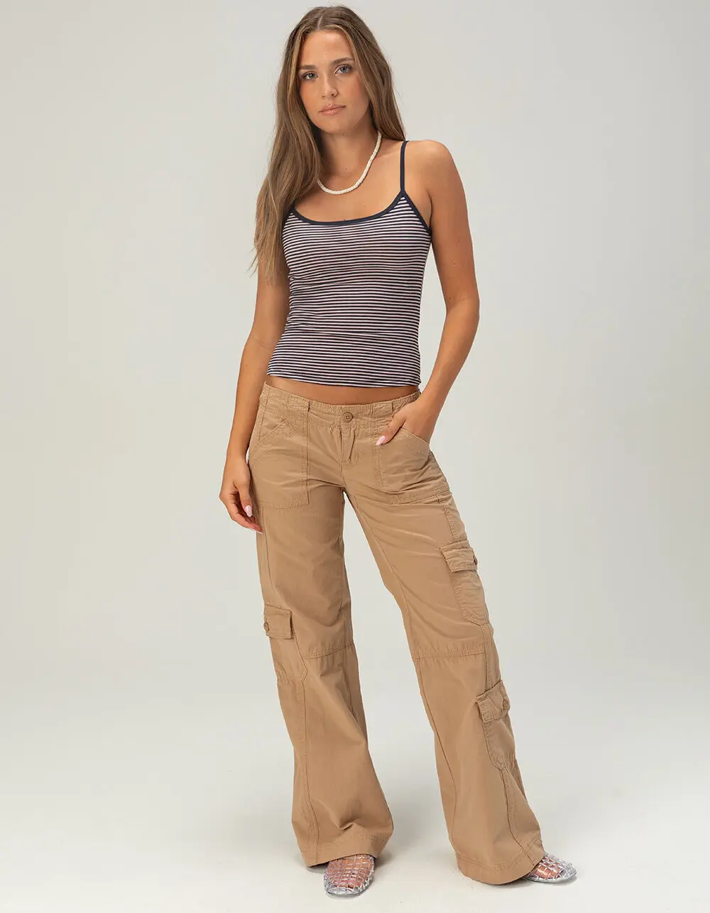 RSQ Womens Low Rise Baggy Cargo Pants