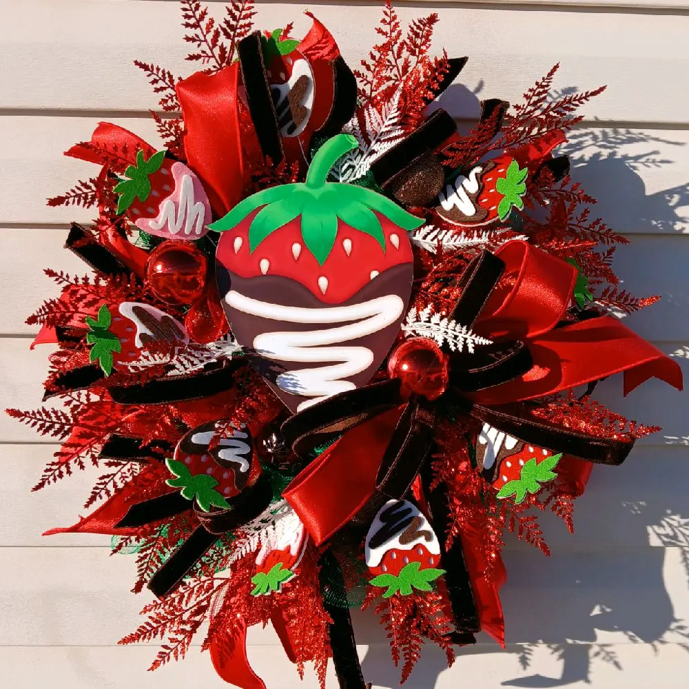 Chocolate Strawberry Wreath