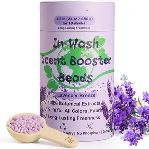 In-Wash Scent Booster Beads - Lavender Breeze Scent, Laundry Beads fabric softener, 24 oz - Lasts Up to 70 Washing Cycles -  & Safe for  and