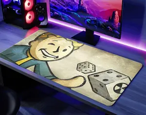 Fallout Desk Mat Vault Boy Playmat / Fallout New Vegas  Gaming Keyboard Mouse Pad, Game, Anime, Desk Mat Gaming Gear for Work Game Office Home, Gift for Friends