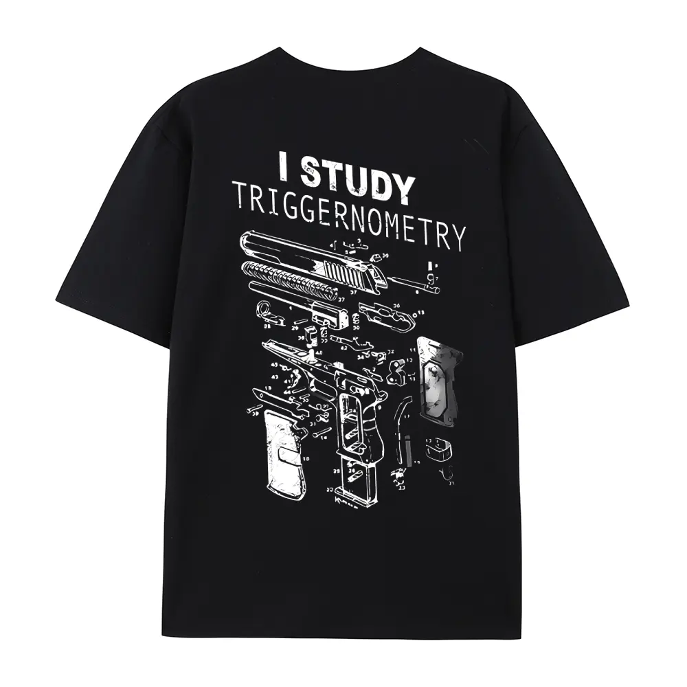 Men's Fitted Cotton Short-Sleeve Casual Top, Unisex Black Mechanical Blueprint Technical Diagram Graphic Pullover, Breathable Streetwear "It's Not Your Birthday" Merch Tee