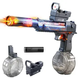 Electric Water Shooter Automatic Rechargeable Waterproof Pool Toy for Kids & Adults Long Range Spray Toy