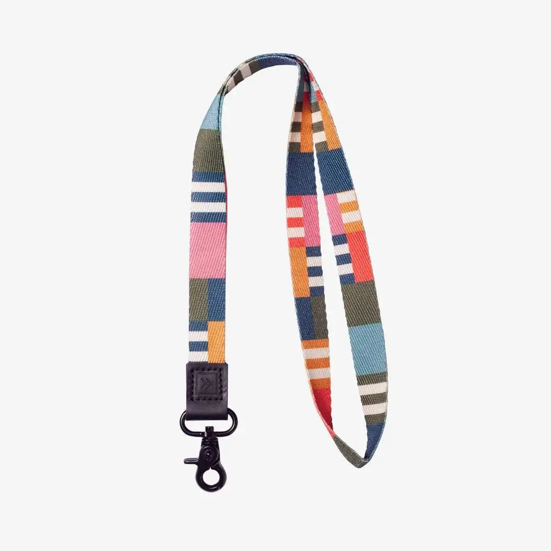 Thread Brighton Neck Lanyard - 17 in Length, Leather Loop, Metal Clasp, Badge Holders for Office Identification Supplies