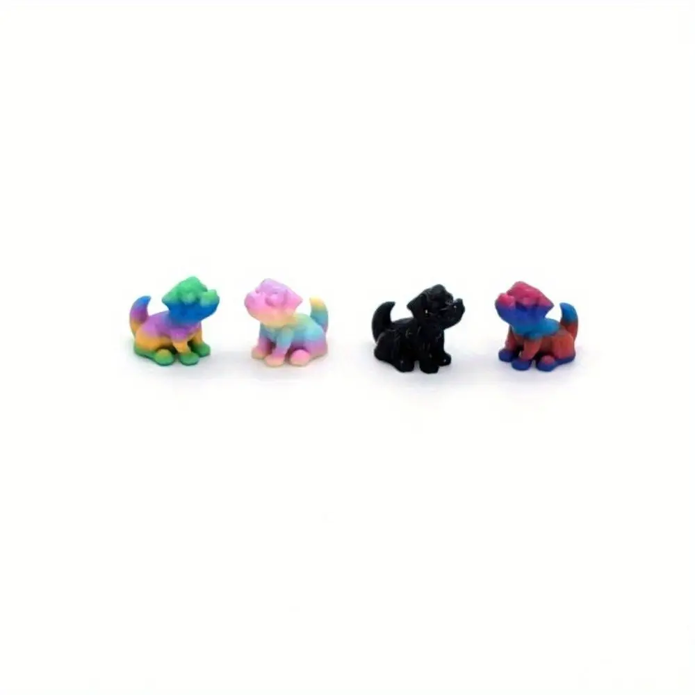 Summerwins 104-Piece Miniature 3D-Printed Dog Statues Set, Vibrant Plastic Cute Figurines, Collectible Room Decor, Modern Home Decoration, Tabletop Accents, Gift for Dog Lovers, Brightens Shelves with Charm, Cute Collectible Figurines