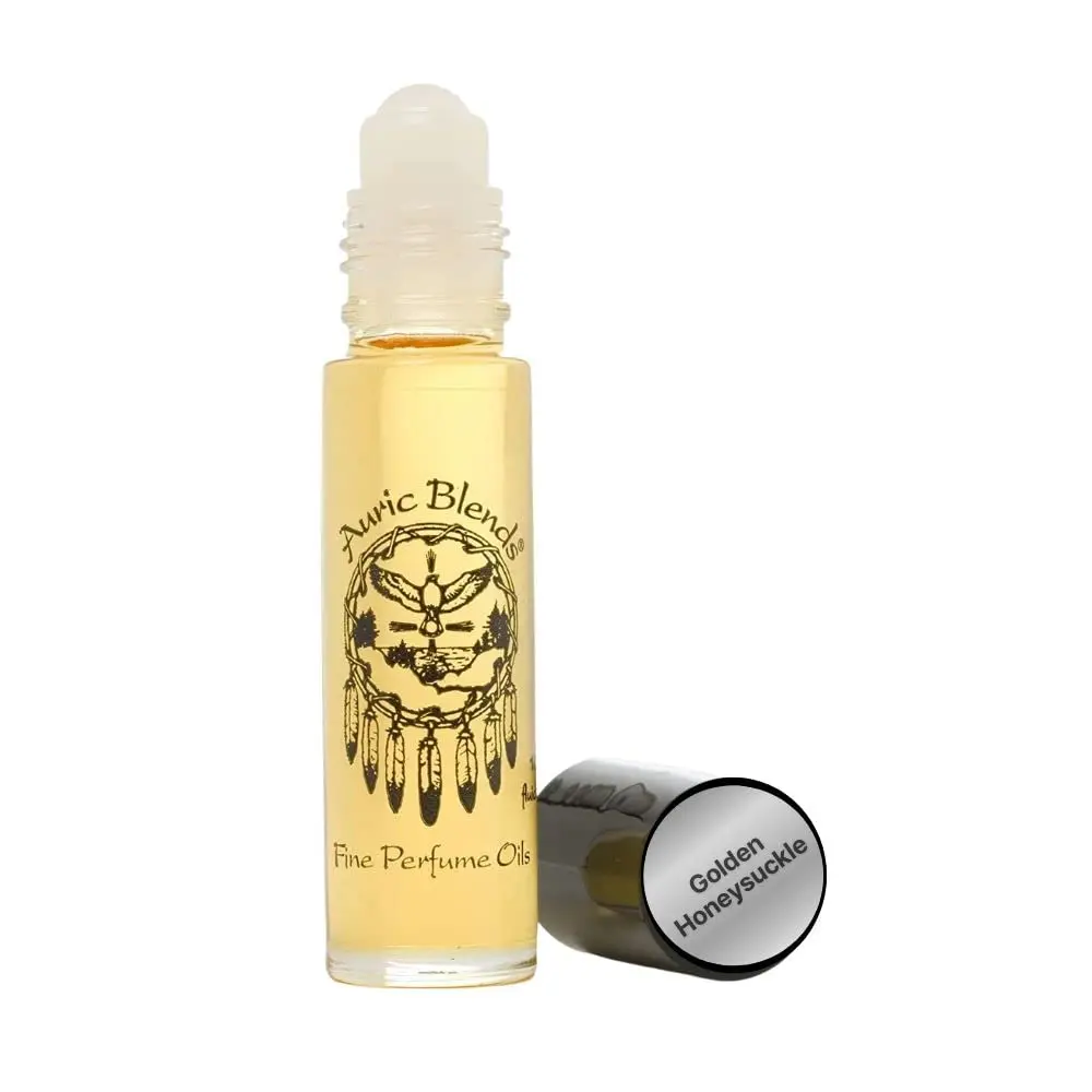 Auric Blends Golden Honeysuckle Perfume Oil 0.33oz | Vegan, Alcohol-Free, Long-Lasting Roll-On