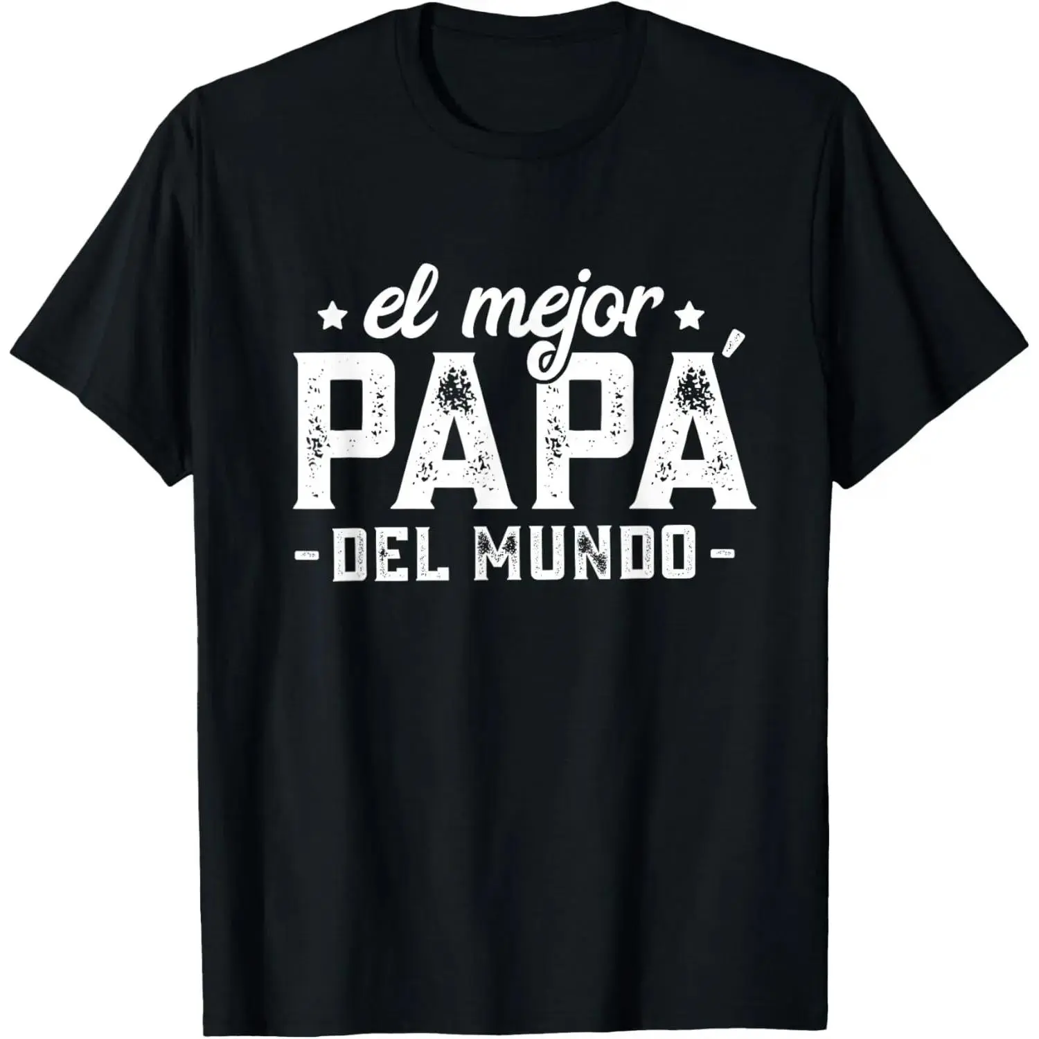100% Cotton El Mejor Papá Del Mundo, Dia del Padre Regalo Spanish Dad T-Shirt