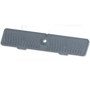 Wave Pattern Sink Non-Slip Mat, Incline Design Easy Drainage Heat Resistant Foldable Water Splash Guard, Bathroom Kitchen Counter Protection Sponge Rack