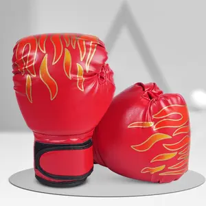 Boxing Gloves for Kids Aged 3-13, Boys Girls Youth Muay Thai Sanda Training, Flame Pattern Punching Mitts, Boxing Equipment - a Great Christmas Gift Or New Year Present.