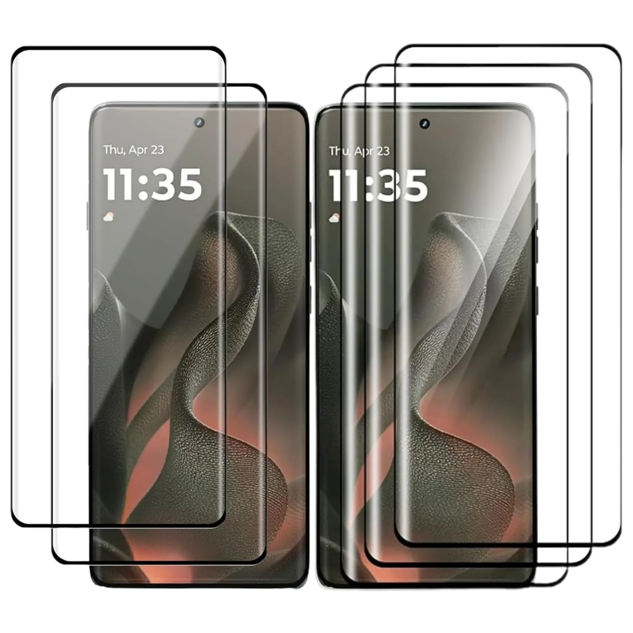 Entronix Clear Screen Protector for Moto Edge/Stylus/Power/Play/Pure 2023/2022 - Multi-Pack, Protective Accessories, Bubble-Free & Easy Installation