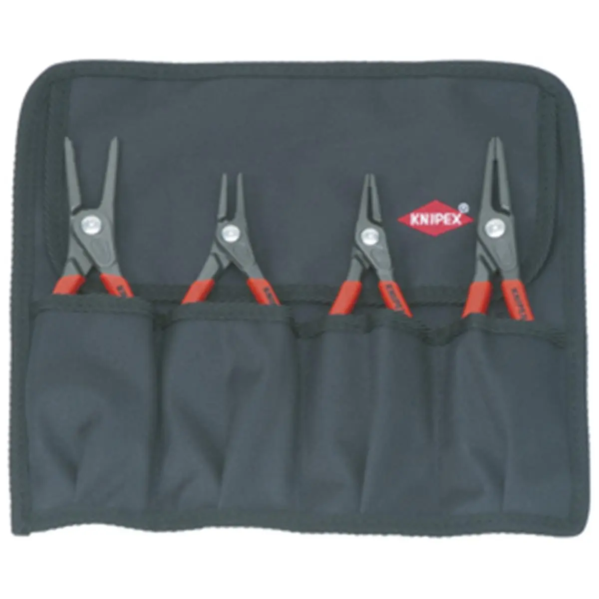 Knipex KX1957 Professional Grade Circlip Pliers Tool Kit, Essential Hand Tools in a Convenient 4-Piece Set, Hand Tool Kit