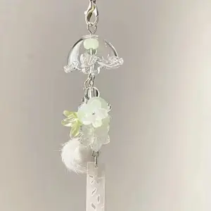 Jasmine Wind Chime Phone Chain Charm, Versatile Bag Camera Ccd Hanging Decor, Sweet Simple Gift for Friends, Perfect Accessory, Phone Accessories
