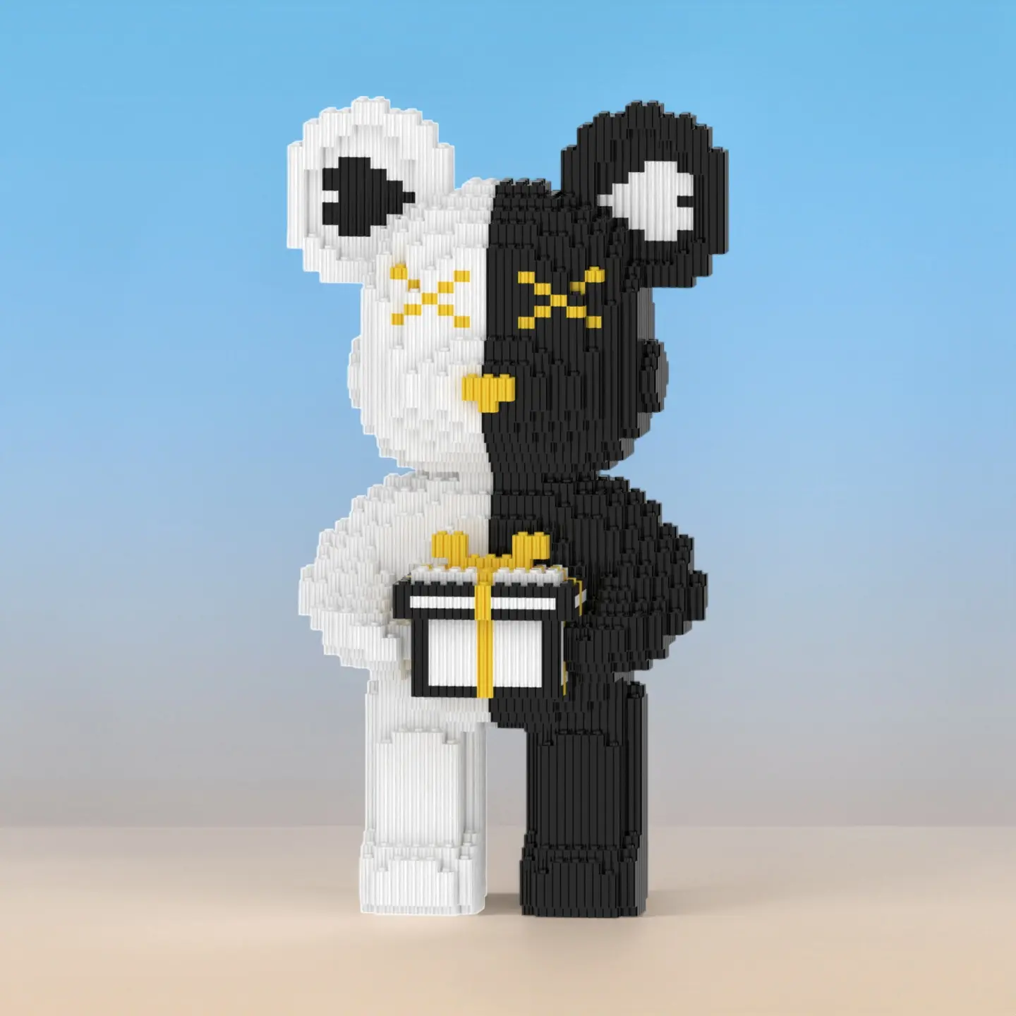 Unisex Gift Bear Building Block Sets - DIY Collectibles, Desktop Accessories, Party Supplies, Ideal Gift for Birthdays & New Year Festivals