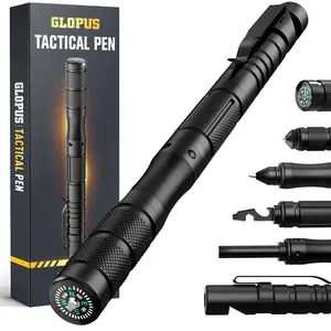 Birthday Gifts for Dad Him Husband, 9 In 1 Tactical Pen, Edc Multitool Pen with Bottle Opener, Window Breaker and Screwdriver, Survival Gear for Camping Hiking, Tactical Gear