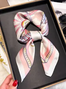 Women's Random Print Bandana, Headscarf, Soft Comfortable Fashionable Hijab Scarf for Daily Wear, Versatile Scarf for All Seasons