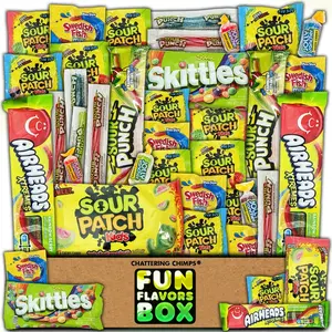 Sweet and Sour Candy Care Package (30 Count) Variety Snack Pack Care Package