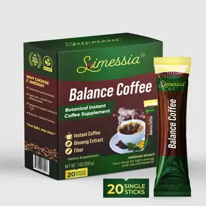 Simessia Balance Coffee - Botanical Instant Coffee Blend with Digestive Support - 10g Stick - 20 Servings Beverage