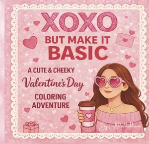 XOXO But Make It Basic: A Cute & Cheeky Valentine's Day Coloring Book