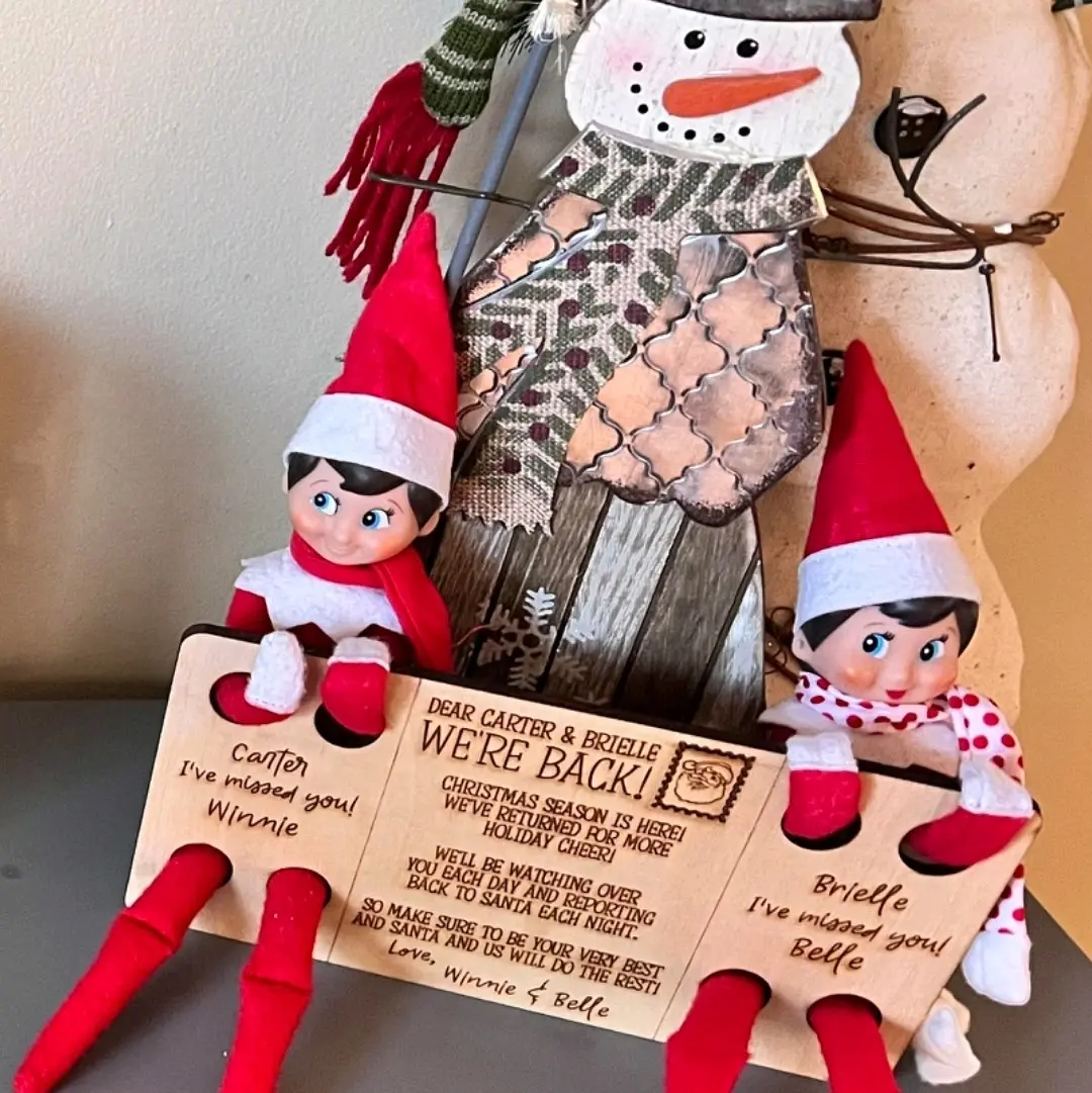 Personalized Santa's Helpers Postcard from The North Pole with Arm and Leg Holes for Children's Favorite Friends