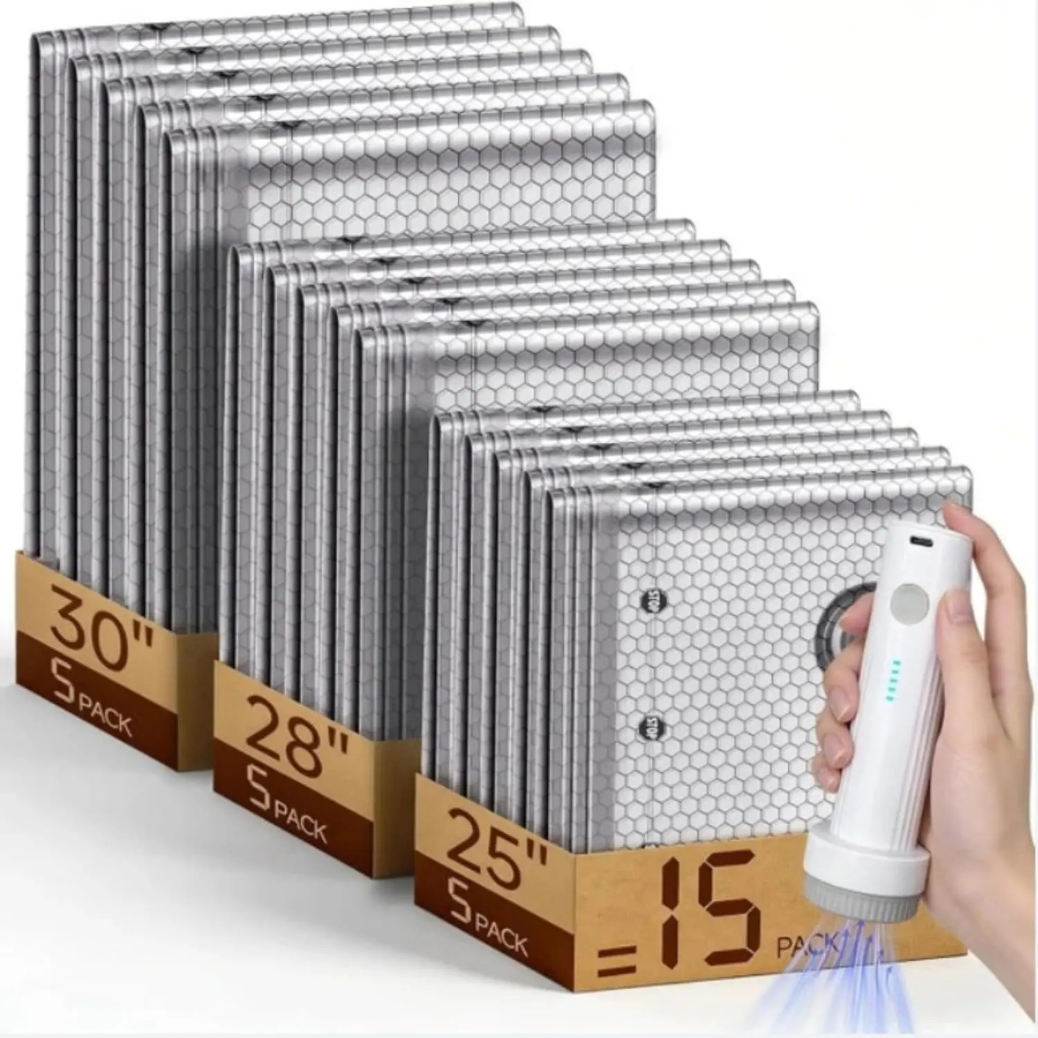 【Summer vibes】Cordless Travel Vacuum Storage Compression Bag Organiser Set (15-Packs) with Rechargeable Wireless/Battery Powered Pump, 3 Sizes, Powerful Air Removal, Lightweight Collapsible Waterproof Reusable Bags for Home, Travel Carry-On Suitcases