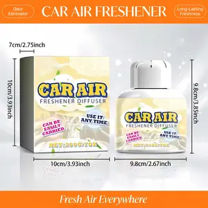 Car Scent Diffuser - Cigarette Smoke Odor Eliminator, Long-Lasting Fresh Fragrance, Easy Setup Vehicle & Home Freshener, household items Car Odor Remover, herbal diffuser, diffuser, herbal diffuser sticks,home essentials