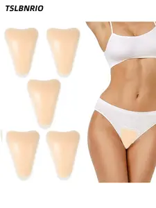 4/6-piece invisible self-adhesive silicone comfort pads, suitable for underwear and leggings—reusable, anti-embarrassment, with a smooth silicone surface, perfect for use in the underwear area, Sticky Bra Insert