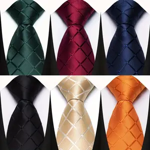 6pcs Men's 3.15inch Multi-color Plaid Business Gentleman Suit Tie