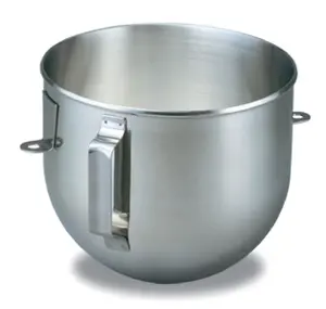 KitchenAid 5-Quart Polished Stainless Steel Bowl w/Handle | Fits 4.5-Quart & 5-Quart KitchenAid Bowl-Lift Stand Mixers