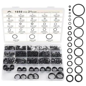 1050 PCS, O Ring Assortment Kit 21 Size, Metric Nitrile Rubber O Rings for Car Auto Vehicle Repair Faucet Plumbing Air or Gas Sealing Connections Resist Oil and Heat