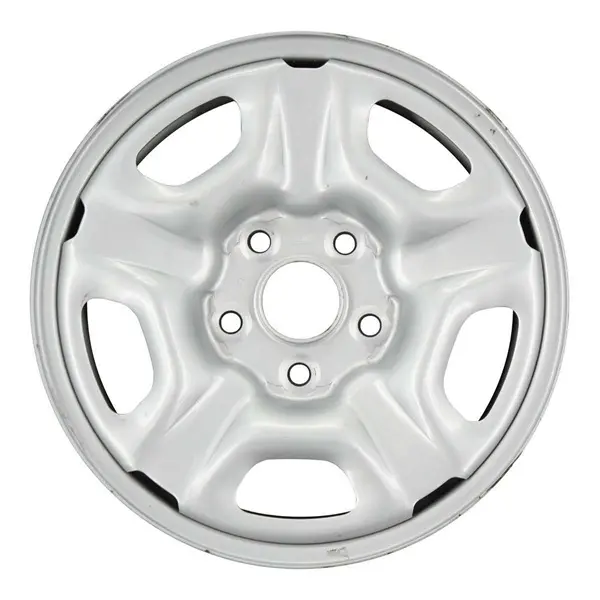 Toyota TACOMA (2005-2015) Front-Rear Replacement Single X-Runner Wheel, 15x6 Silver 5-Spoke Steel Wheel [69457]