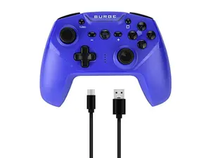 surge switchpad pro wireless controller for nintendo switch - blue - nintendo switch